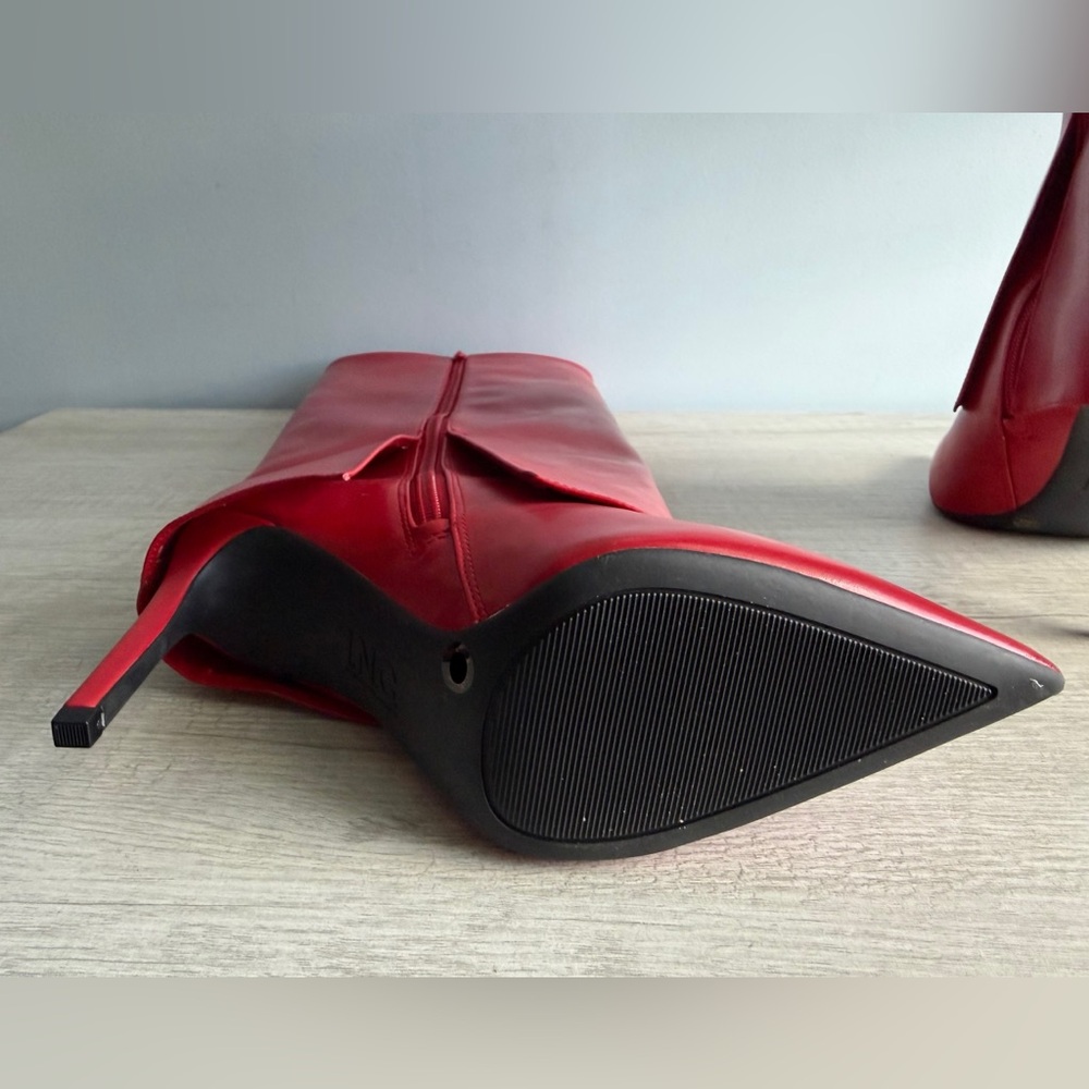 I.N.C. International Concepts Skylar Fold Over Cuffed Knee High Boots Size 7.5 - Picture 9 of 13